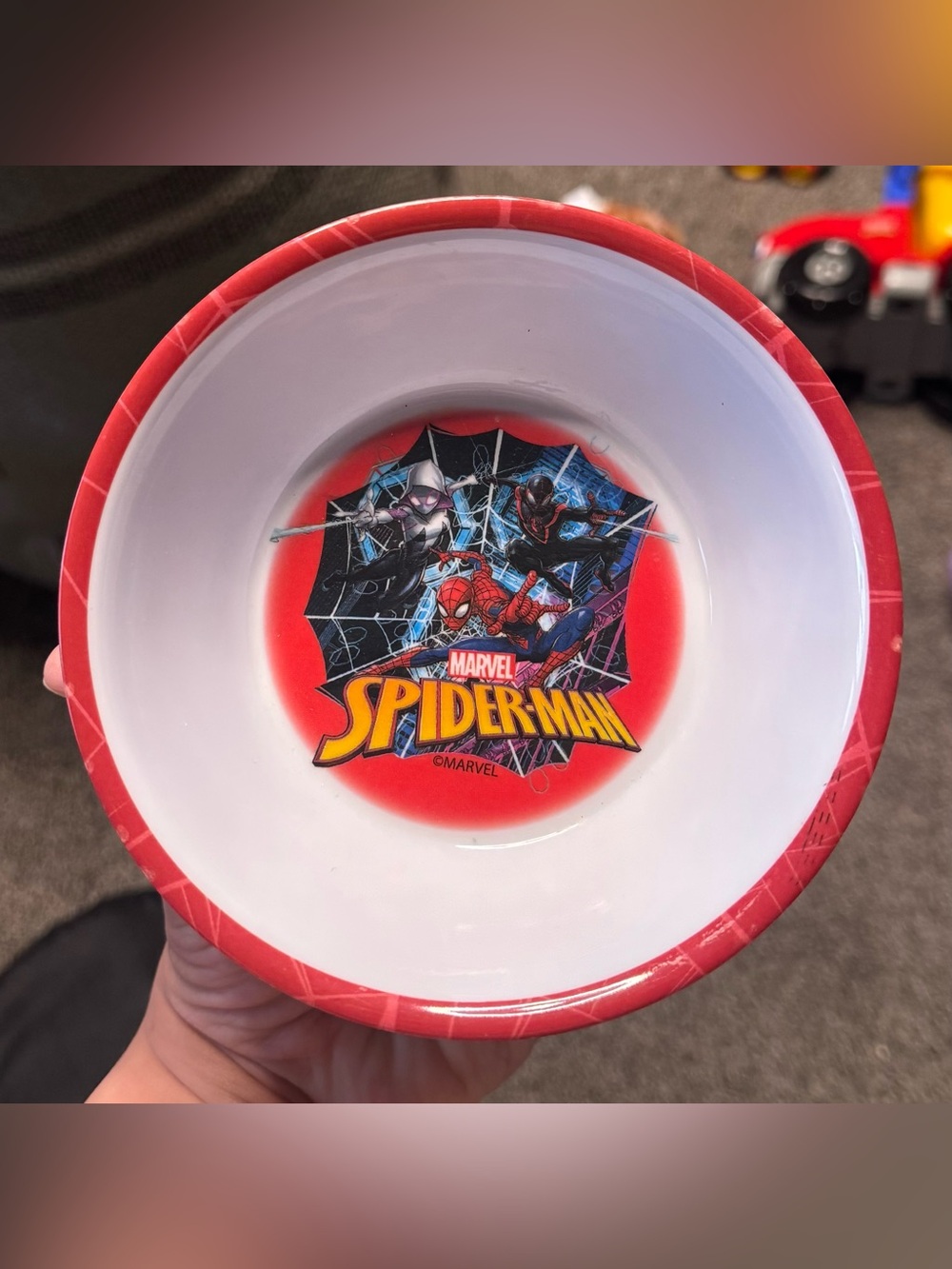 Marvel Spider-Man Red & White Kids Bowl